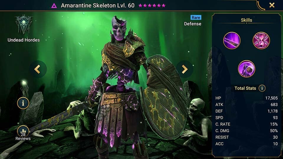Amarantine Skeleton
