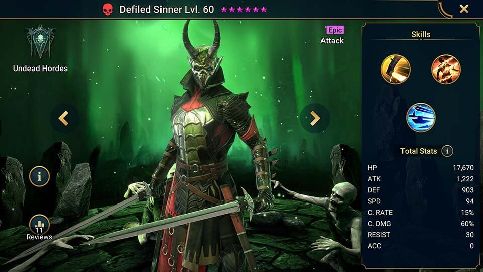 Defiled Sinner