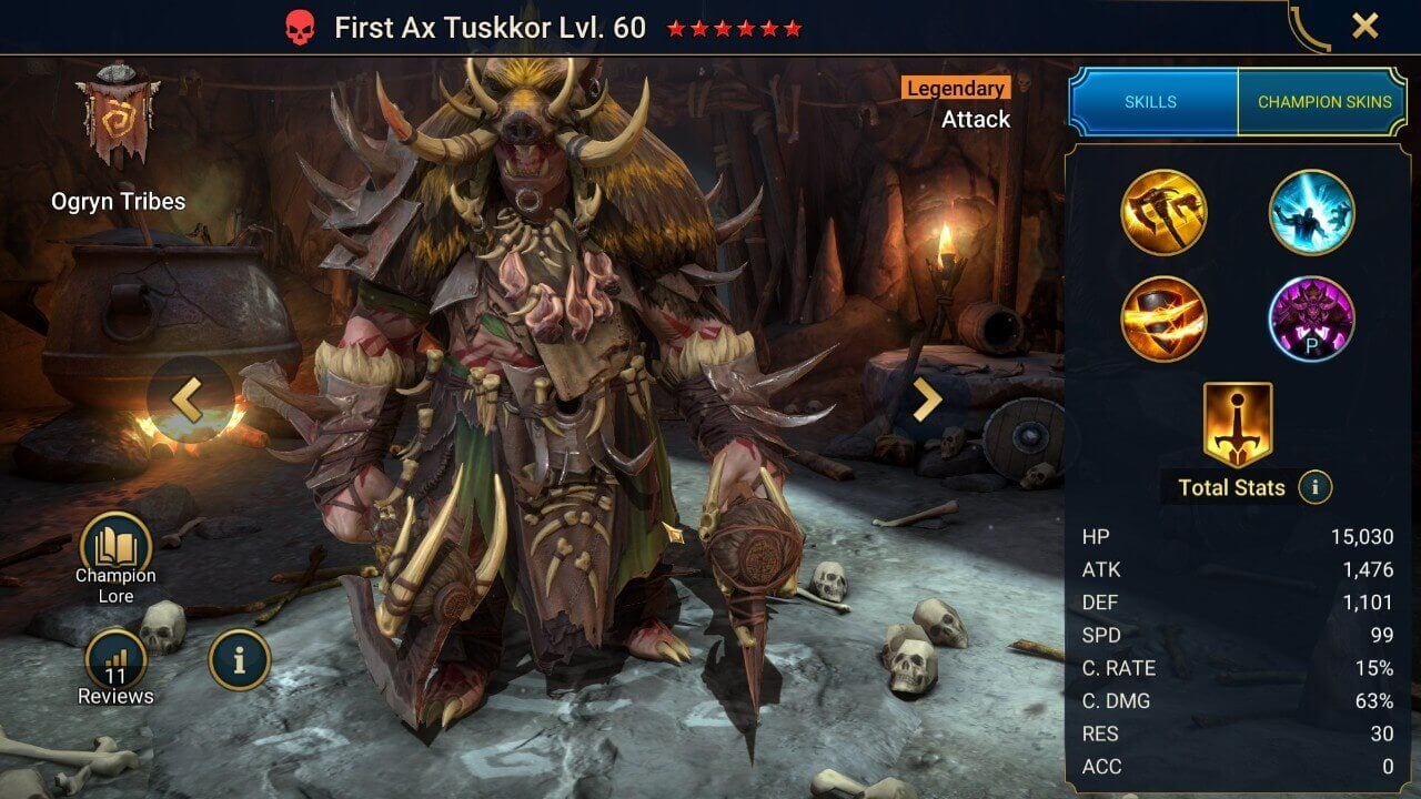 First Ax Tuskkor