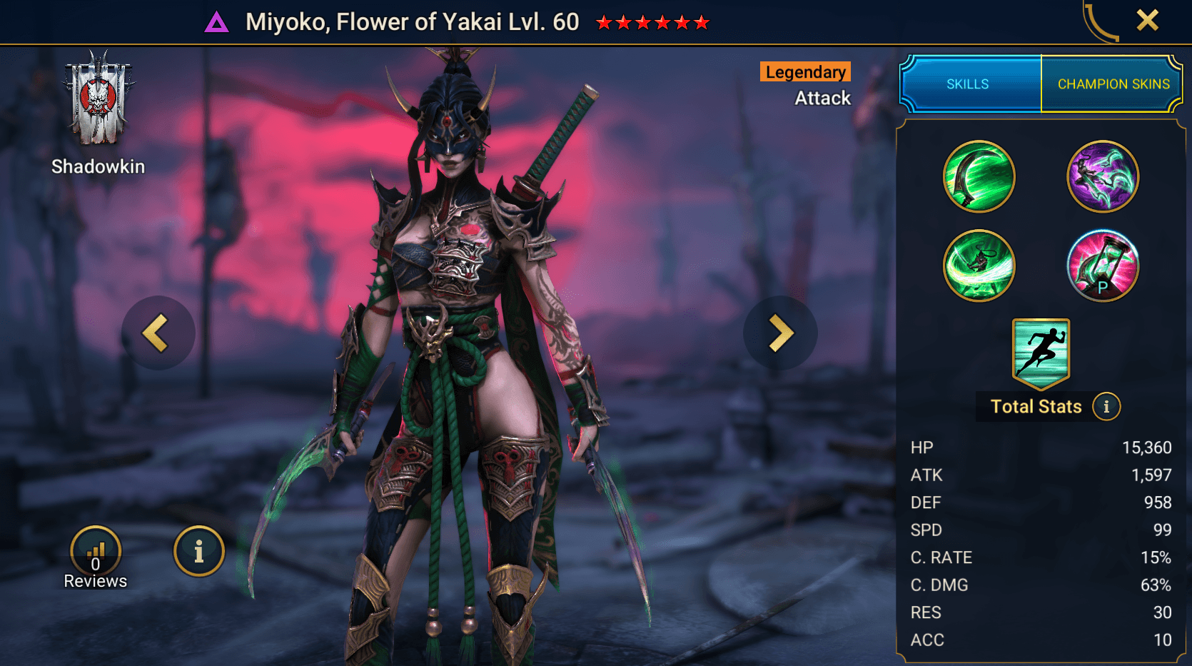 Miyoko, Flower of Yakai