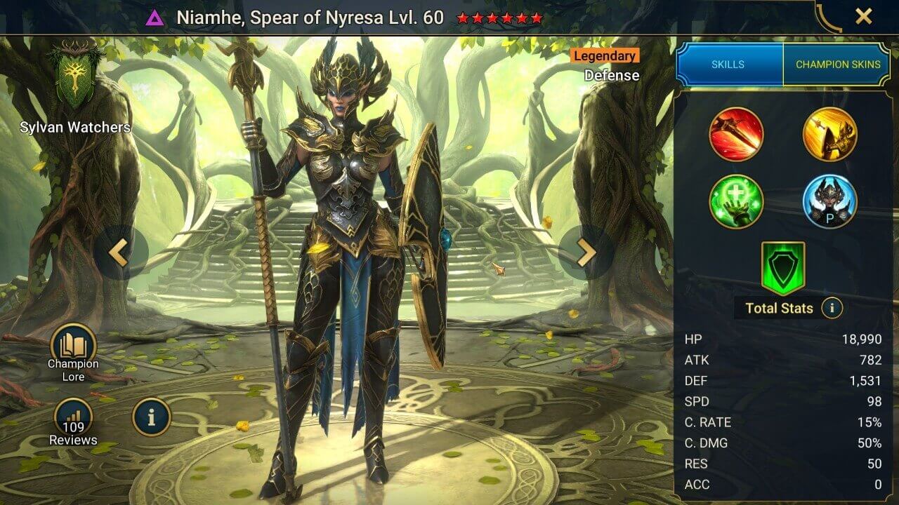 Niamhe, Spear of Nyresa