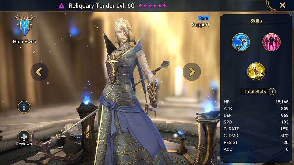 Reliquary Tender