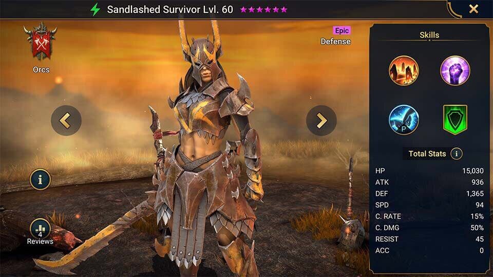 Sandlashed Survivor