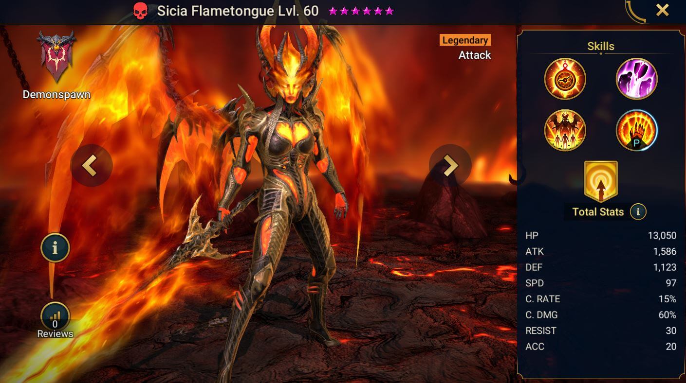 Sicia Flametongue