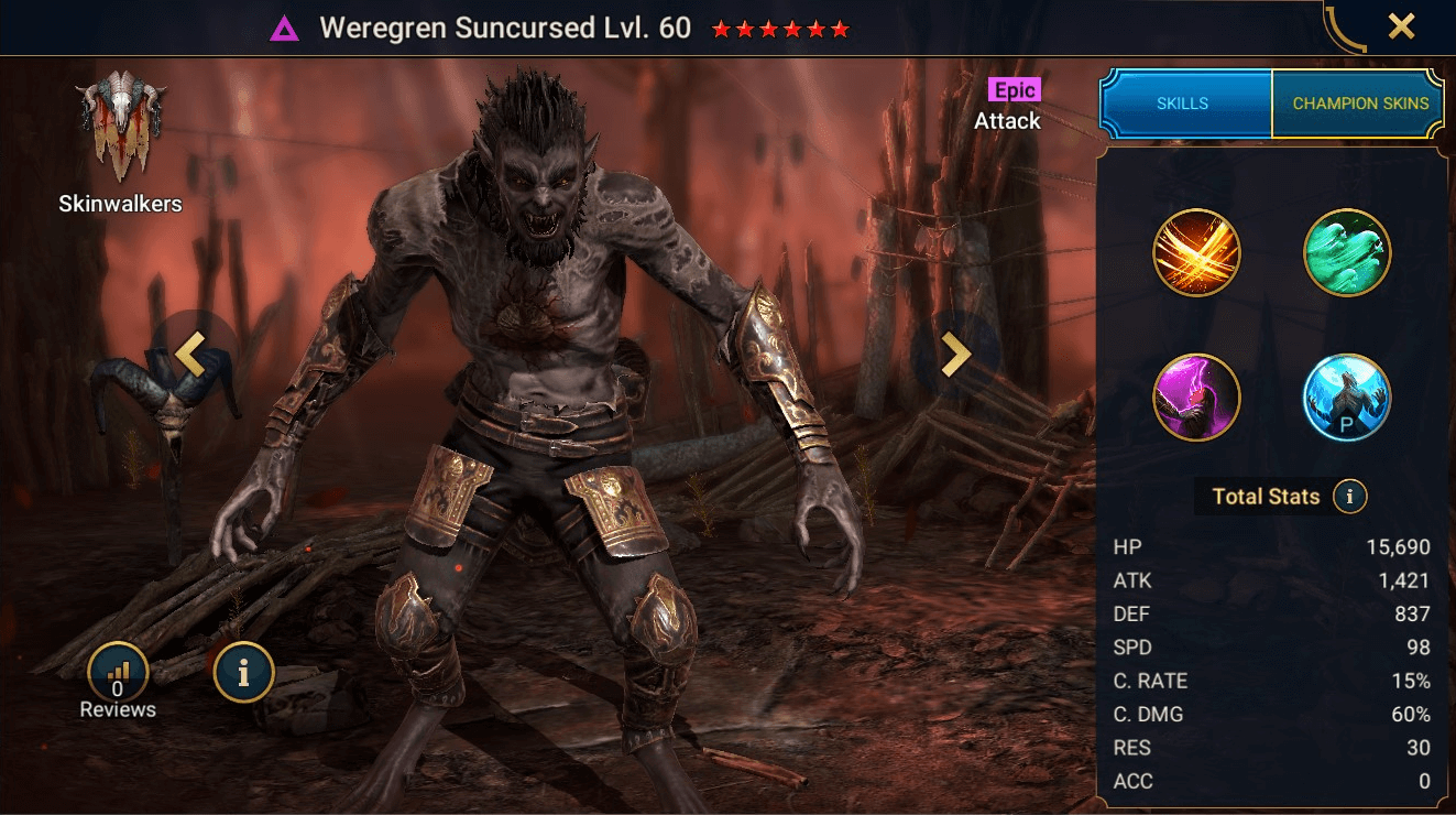 Weregren Suncursed