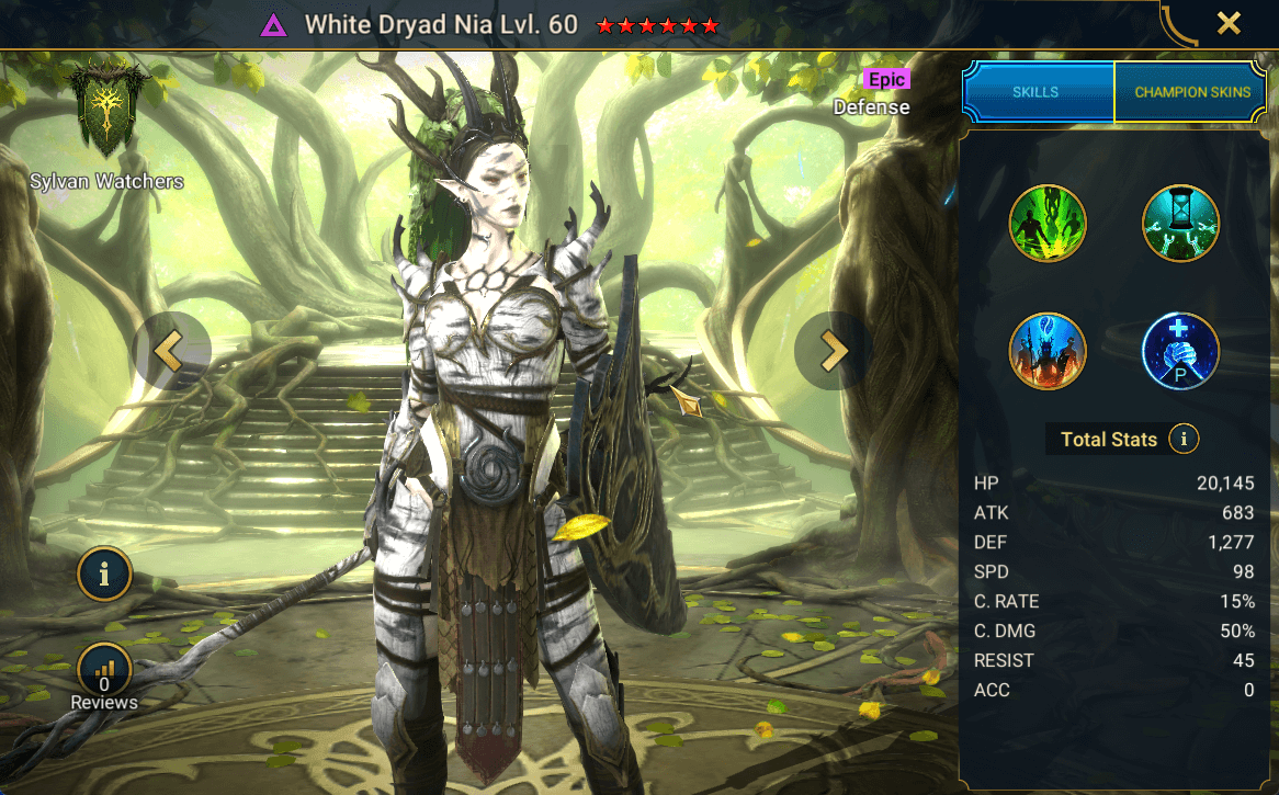 White Dryad Nia